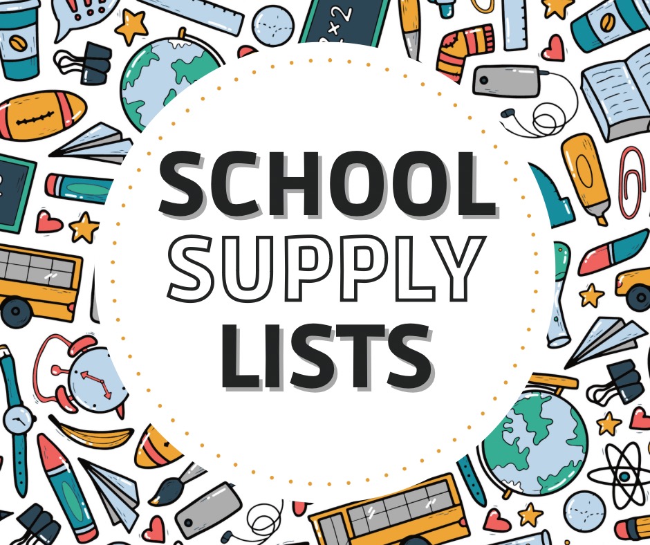 2025-26 School Supply Lists Now Available!